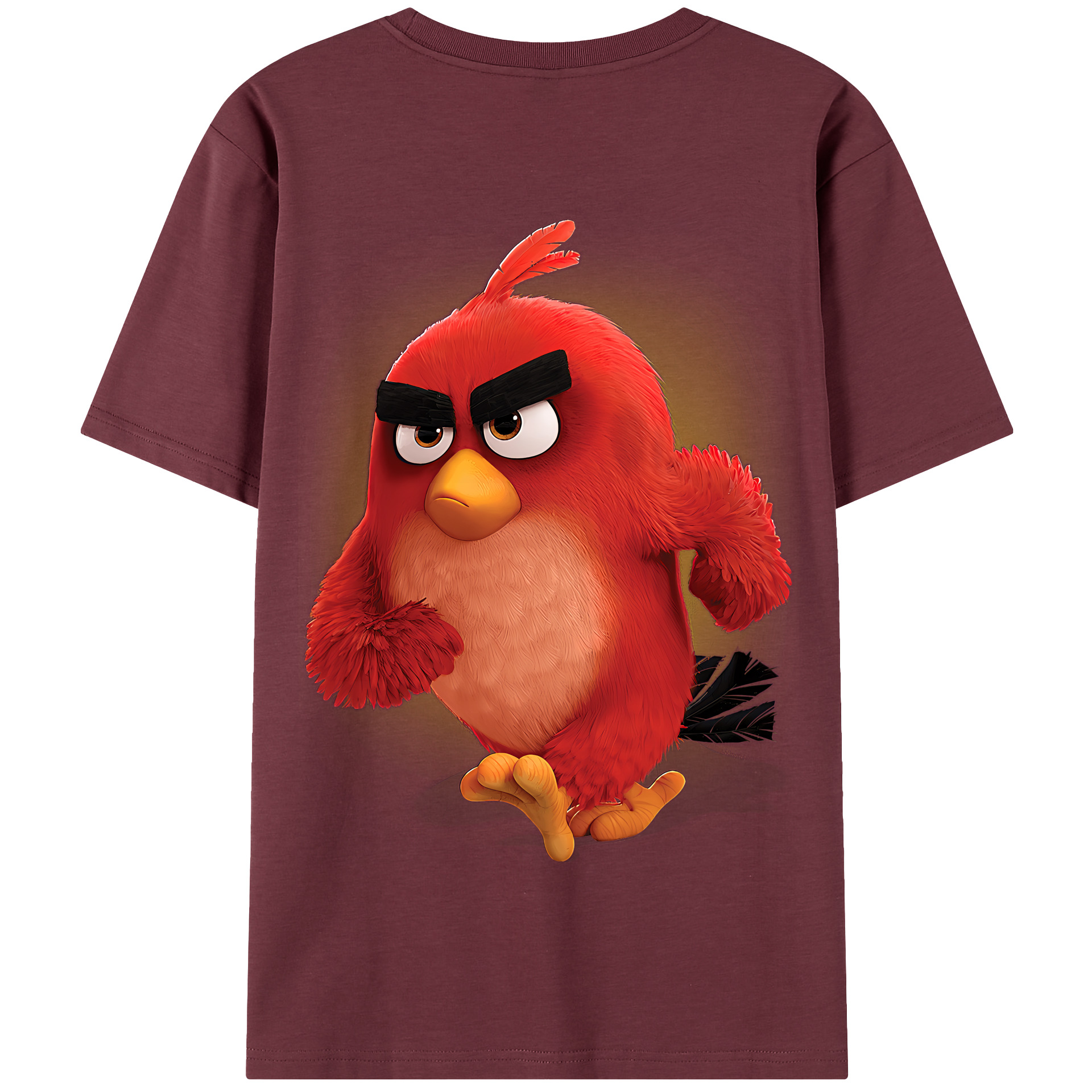 （画像用） Angry Birds アングリーバード 綿100％半袖Tシャツ（背面プリント）